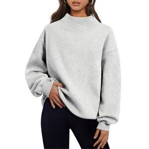 Womens Oversized Sweatshirts Turtleneck Pullover Long Sleeve Hoodies Tops Fall